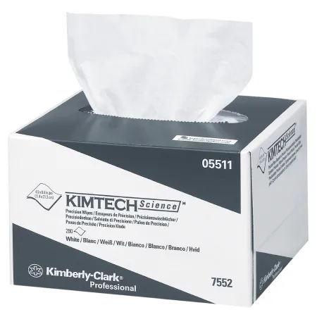 Kimberly Clark - Kimtech Science Precision - 05511 - Task Wipe Kimtech Science Precision Light Duty White Nonsterile 1 Ply Tissue 4-2/5 X 8-2/5 Inch Disposable