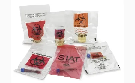 Medegen Medical Products - 4921 - Biohazard Waste Bag Medegen Medical Products Red Bag Ldpe 12 X 15 Inch