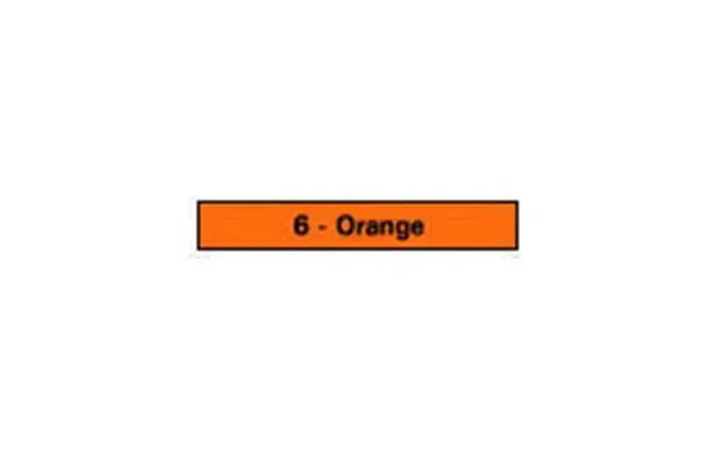 Precision Dynamics - Time - T-502-6 - Blank Label Tape Time Colored Identification Tape Orange Paper 2 X 500 Inch
