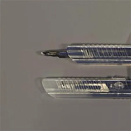 Sklar - 06-3096 - Safety Scalpel Sklarsafe No. 15 Stainless Steel / Plastic Flat Ribbed Handle Sterile Disposable