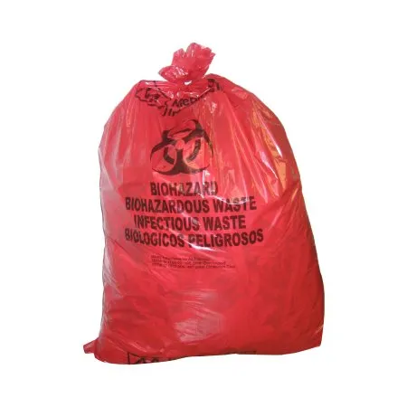 McKesson - 03-F145 - Infectious Waste Bag McKesson 30 gal. Red Bag Polyethylene 30 X 36 Inch