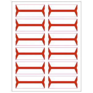 Tabbies - 49404 - Blank Label Tape Multipurpose Label Orange 3/4 X 3-1/2 Inch