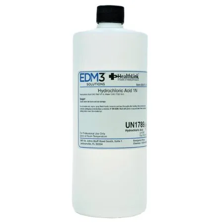 EDM 3 - 400478 - Chemistry Reagent Hydrochloric Acid ACS Grade 3.65% / 1.0 N 32 oz.