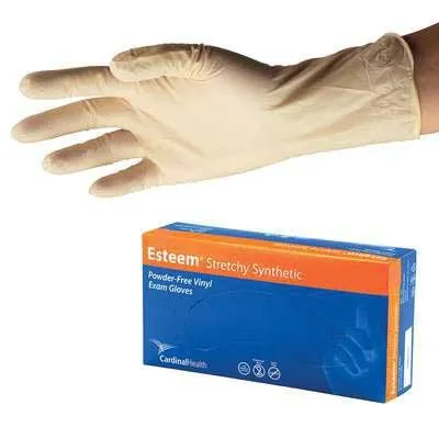 Cardinal Health - Esteem - From: 8880DOTP To: 8883DOTP -  Stretchy Synthetic Gloves, Cream, DINP Free