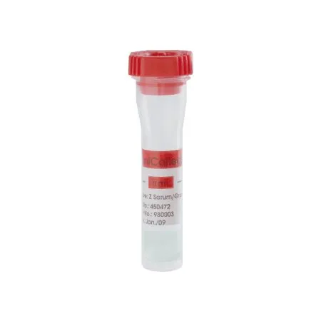Greiner Bio-One - MiniCollect - 450472 -   Capillary Blood Collection Tube Separator Gel Additive 800 µL Rubber Cross Section Cap Polypropylene Tube