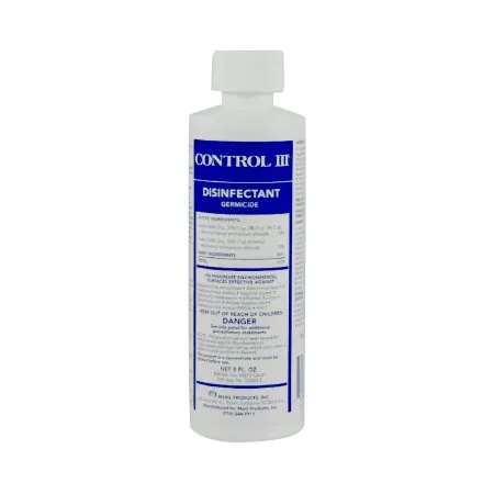 Maril Products - Other Brands - From: C3/DISH/12 To: C3/LABG/01 -  Control III Disinfectant Germicide Concentration 8 oz., Should Be Mixed with Tap Water, Does Not Cause Dermatis