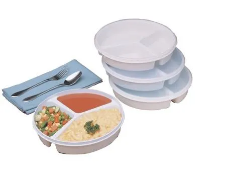 Fabrication Enterprises - From: 62-0130 To: 62-0131 - Partitioned scoop dish with cover, sandstone