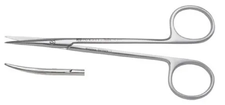 Integra Lifesciences - Padgett - PM-3102 - Iris Scissors Padgett Thomas 4-1/2 Inch Length Surgical Grade Stainless Steel Nonsterile Finger Ring Handle Curved Blade
