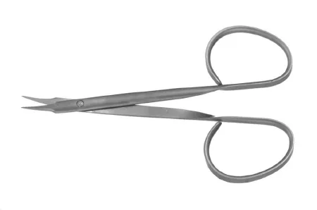 Integra Lifesciences - Padgett - PM-4639 - Stitch Scissors Padgett 3-3/4 Inch Length Surgical Grade Stainless Steel Nonsterile Ribbon Style Finger Ring Handle Curved Blade