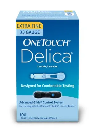 Lifescan - OneTouch - 024008 - Lancet for Lancing Device OneTouch 33 Gauge Non-Safety Twist Off Cap Finger