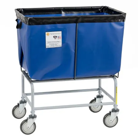 R & B Wire Products - 466B - Elevated Basket Truck 6 Bushel Capacity Zinc Plated Steel 5 Inch Casters