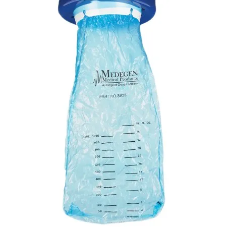 Medegen Medical - 3933 - Products Emesis / Urine Bag 1000 mL Blue