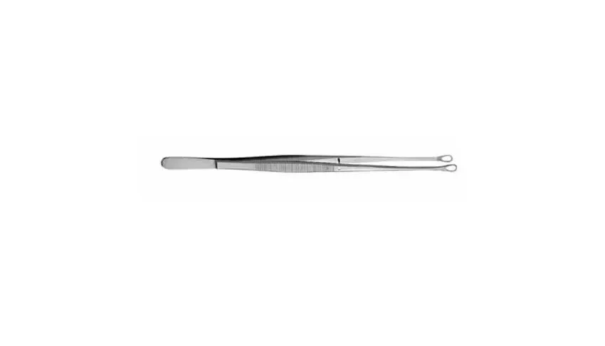 V. Mueller - Snowden-Pencer Diamond-Points - SA5075 - Tissue Forceps Snowden-Pencer Diamond-Points Singley 10 Inch Length Mid Grade Stainless Steel Curved