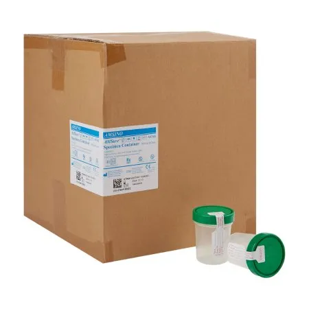 Amsino - AMSure - AS341 - International  Specimen Container  120 mL (4 oz.) Screw Cap Patient Information Sterile