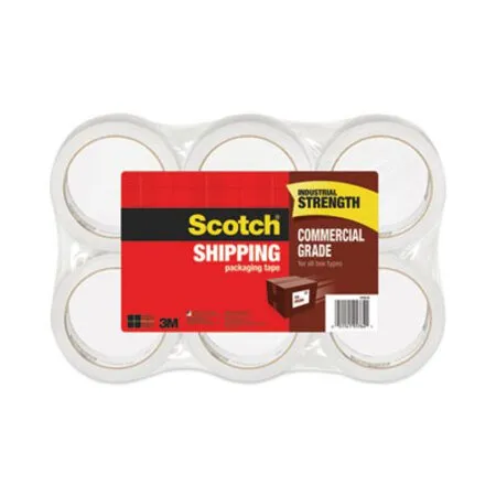 Scotch - MMM-37506 - 3750 Commercial Grade Packaging Tape, 3 Core, 1.88 X 54.6 Yds, Clear, 6/pack