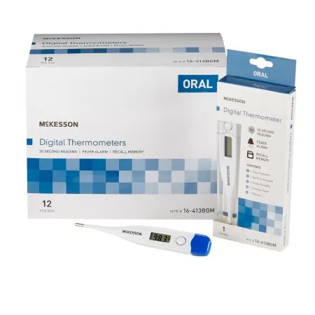 McKesson - 16-413BGM - Digital Stick Thermometer Oral Probe Handheld