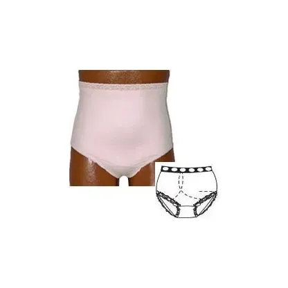 Team Options - 80001-XL-R - Ladies Basic with Built-in Barrier/Support, Light Yellow, Right-Side Stoma, X-Large 10, Hips 45" - 47"