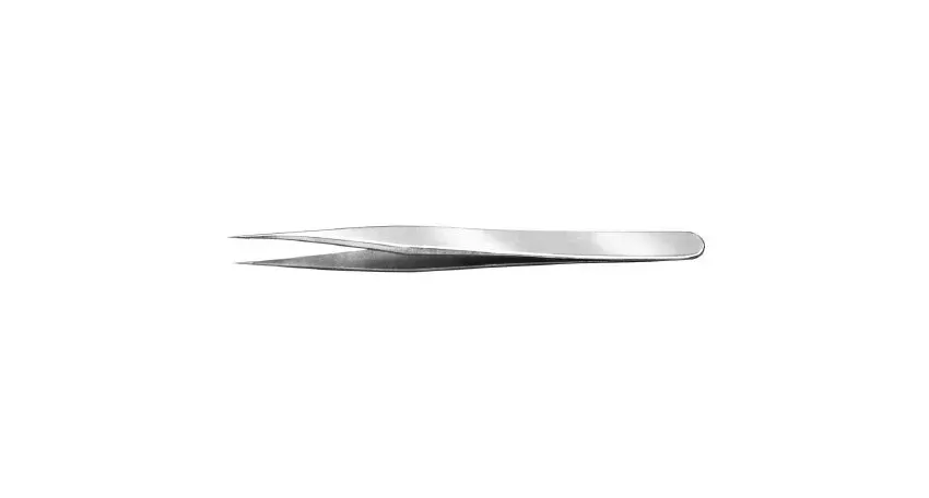 Bausch & Lomb - Bausch+Lomb - E1947 T1 - Forceps Bausch+lomb Jeweler 4-3/4 Inch Length Stainless Steel Nonsterile Nonlocking Thumb Handle Straight Fine Pointed With Tying Platform