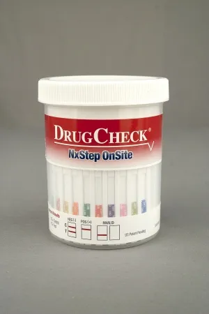 Express Diagnostics - DrugCheck NxStep OnSite - 61020-5 - Drugs Of Abuse Test Kit Drugcheck Nxstep Onsite Amp, Bar, Bzo, Coc, Mamp/met, Mtd, Opi, Oxy, Pcp, Thc, (cr, Gl, Ni, Ox, Ph, Sg) 25 Tests Clia Waived