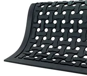 Alimed - Comfort Flow - 2970010095 - Anti-fatigue Floor Mat Comfort Flow 2 X 3 Foot Black Nitrile Rubber