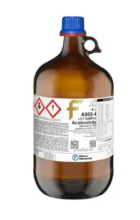 Fisher Scientific - Fisher Chemical Optima - A9554 - Chemistry Reagent Fisher Chemical Optima Acetonitrile Lcms Grade ?99.9% 4 Liter