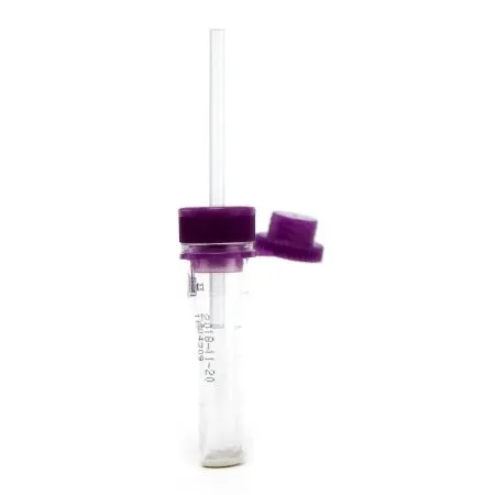 Asp Global - Safe-T-Fill - 077052 - Safe-T-Fill Capillary Blood Collection Tube Whole Blood Tube K2 Edta Additive 2.1 X 113 Mm 150 Μl Purple Pierceable Attached Cap Plastic Tube