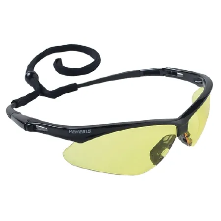 Kimberly Clark - 22476 - Safety Glasses, Amber Lens, Anti-Fog, Black Frame, 12/cs
