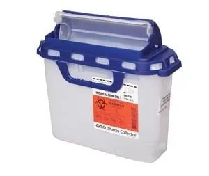 BD Becton Dickinson - Recykleen - 305058 -  Pharmaceutical Waste Container  White Base 12 H X 12 W X 4 4/5 D Inch Horizontal Entry 1.35 Gallon