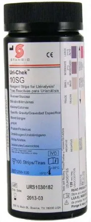 Stanbio Laboratory - Uri-Chek - 1280-100 - Reagent Test Strip Uri-Chek For UriiTrak 120 100 per Bottle