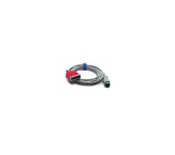 Mindray USA - 0010-30-42723 - Ecg Cable 10 Foot, 12-pin, Adult/pediatric Lifestage, 3/5-leads, Esu-proof For Dpm 6, Dpm 7, Passport 8, Passport 12, T1 Patient Monitor