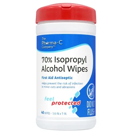 Kleen Test Products - Pharma-C-Wipes - 63-200736K - Antiseptic Skin Wipe Pharma-C-Wipes Towelette Canister