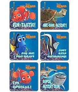 Medibadge - Kids Love Stickers - 2153P - Kids Love Stickers 75 Per Pack Finding Nemo Sticker 2-1/2 Inch