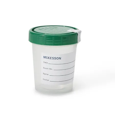 McKesson - 569 - Specimen Container 120 mL (4 oz.) Screw Cap Sterile Inside Only