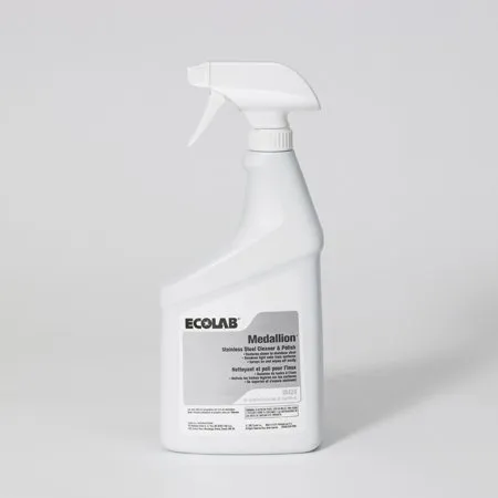 Ecolab Professional - Medallion - 6118424 - Ecolab   Stainless Steel Cleaner Oil Based Pump Spray Liquid 32 oz. Bottle Alcohol Scent NonSterile