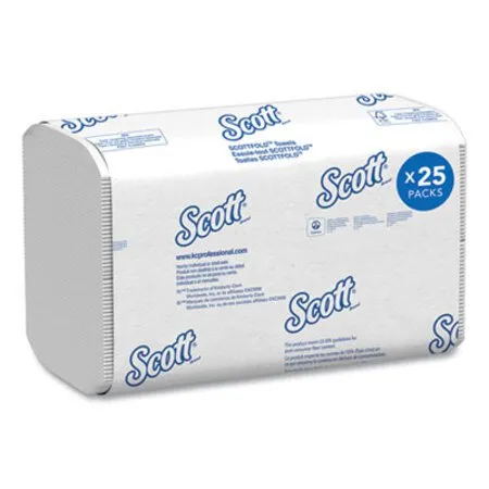 Scott - KCC-01960 - Pro Scottfold Towels, 1-ply, 7.8 X 12.4, White, 175 Towels/pack, 25 Packs/carton
