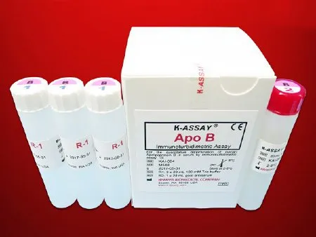 Kamiya Biomedical - K-ASSAY - KAI-004 - Reagent Kit K-ASSAY Cardiac / Specific Protein Test Apolipoprotein B For Chemistry Analyzers 200 Tests 1 X 20 mL