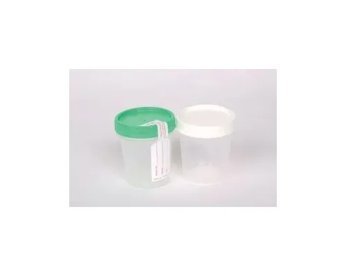 Cardinal Health - 8889207026 - Specimen Container, 4 oz, Sterile, Green Cap, Integrity Seal, Individually Wrapped, 100/cs (32 cs/plt) (Continental US Only)