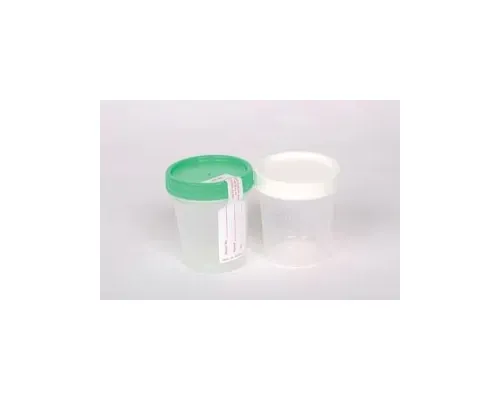 Cardinal Health - 8889207034 - Specimen Container, 4 oz, Non-Sterile, White Cap, 500/cs (24 cs/plt) (Continental US Only)
