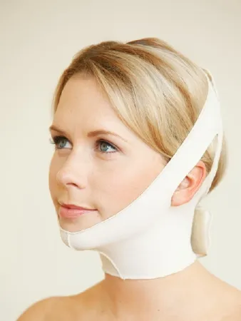 Medico International - T-118-S - Facial Support Wrap Small SuperSilky Fabric Beige