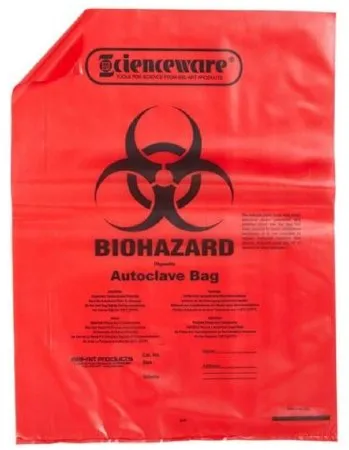 Bel-Art Products - SP Scienceware - 13164-1419 - Biohazard Waste Bag Sp Scienceware 2 To 4 Gal. Red Bag Polypropylene 14 X 19 Inch