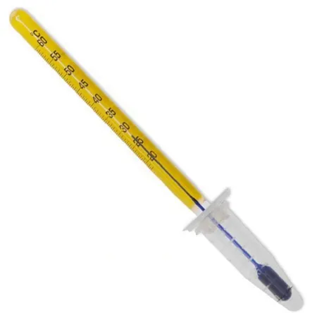 Market Lab - 1688 - Liquid-in-Glass Thermometer Celsius 18° to 60°C Partial Immersion Does Not Require Power