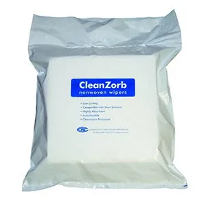 Connecticut Clean Room - CCRC - CR12-150 -  Cleanroom Wipe  ISO Class 7 White NonSterile Cellulose / Polyester 12 X 12 Inch Disposable