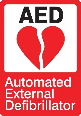 Medical Safety Systems - AED Plus - 815-01050123 - Wall Sign First Aid Sign Aed Plus Aed