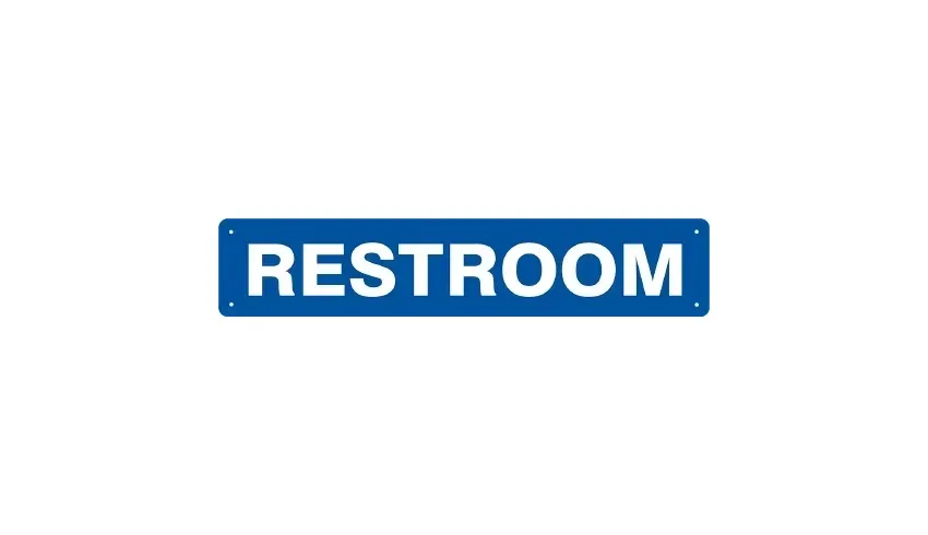 Medical Safety Systems - 815-07466323 - Door Sign Facility Rest Room