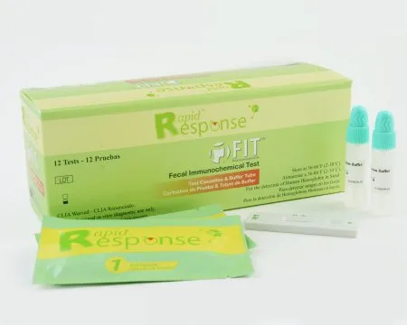 BTNX - Rapid Response - FOB-9C36 - Cancer Screening Test Kit Rapid Response Colorectal Cancer Screening Fecal Occult Blood Test (iFOB or FIT) Stool Sample 36 Tests CLIA Waived