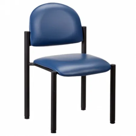 Clinton Industries - Premium Series - C-40B-3BK - Side Chair Premium Series Black Without Armrests Vinyl