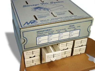 Medical Packaging - Micromate - H-800 - Slide Storage Unit Micromate Tan Cardboard
