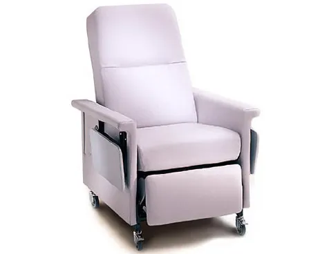 Champion - 59 Series - 596T09 - Manual Relax Recliner 59 Series Natural Vinyl 3 Inch Casters