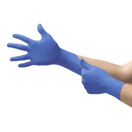 Microflex Medical - N193 - MICROFLEX Cobalt Exam Glove MICROFLEX Cobalt Large NonSterile Nitrile Standard Cuff Length Fully Textured Blue Not Rated