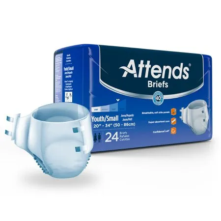 Attends Healthcare Products - Attends - DD10 -  Unisex Adult Incontinence Brief  Small Disposable Heavy Absorbency